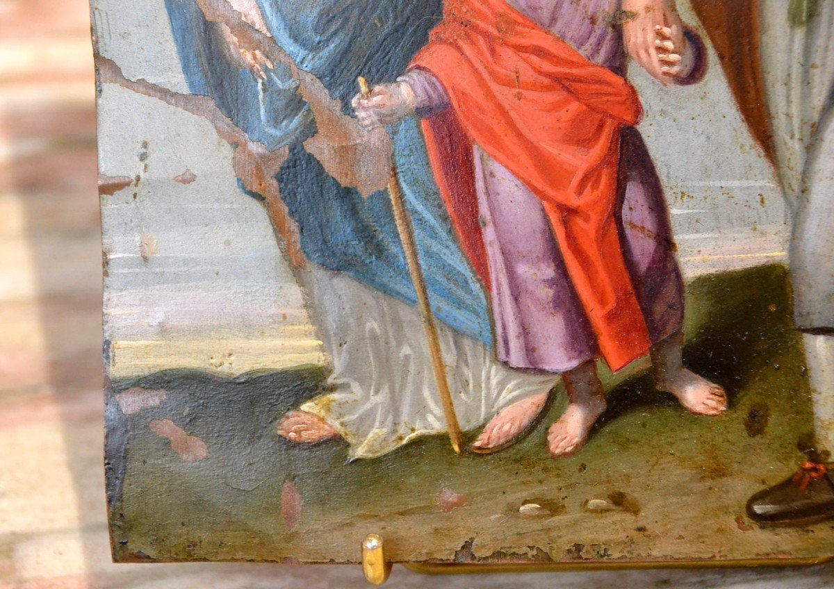 Huile Sur Cuivre Du 17e-photo-4