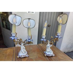 Pair Of Louis XV Style Candlesticks