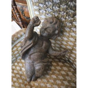 Putto Bois sculpté 19e