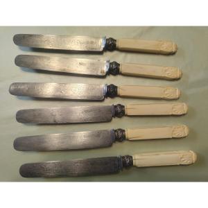 Palmette Pattern Knives, 19th Century