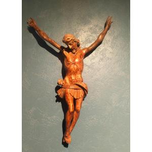 Grand Christ bois sculpté 18e
