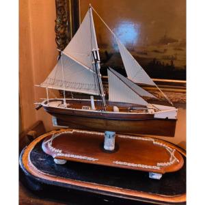 Maquette de canonnière XIXE