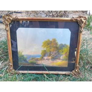 Paysage italien par Emilio Donnini