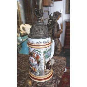 Late 19th-century Badoise Reservist Mug
