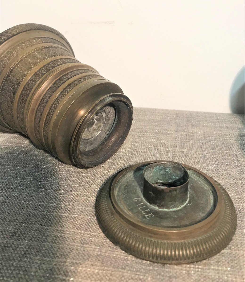 Pair Of Empire Period Bronze Apothecary Mortars-photo-3
