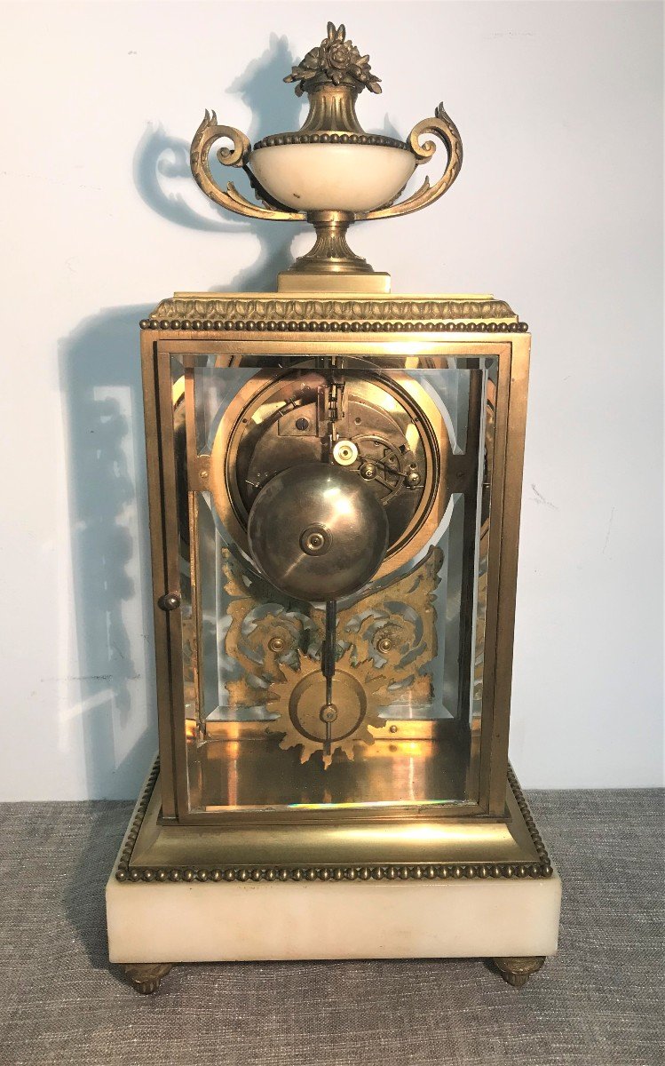19th Century Louis XVI Style Cage Clock-photo-5