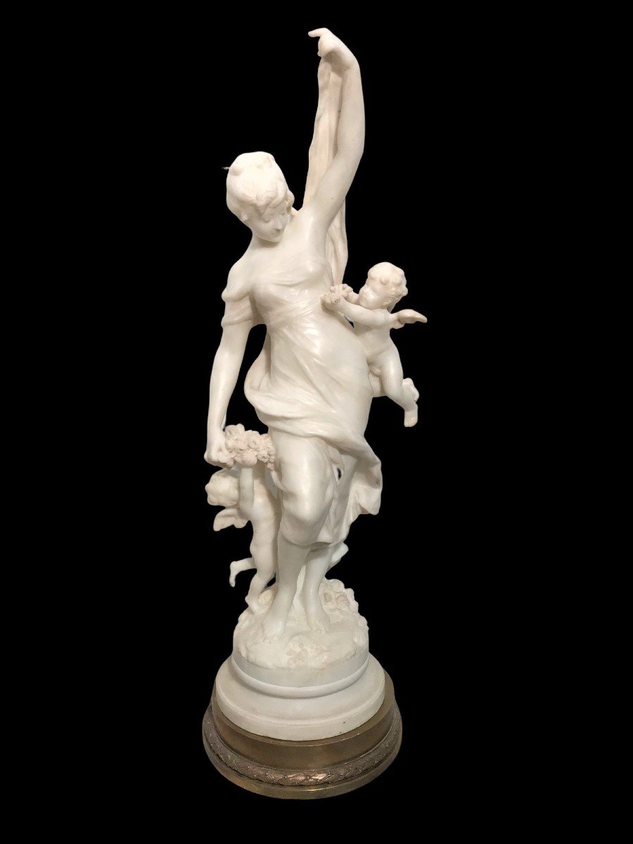 Sculpture marbre par Auguste Moreau la toilette de Vénus XIXème siècle
