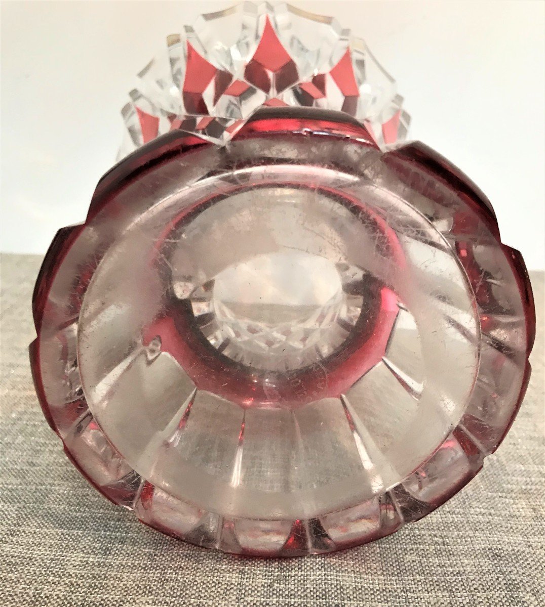 Vase en cristal taillé de Saint Louis -photo-4