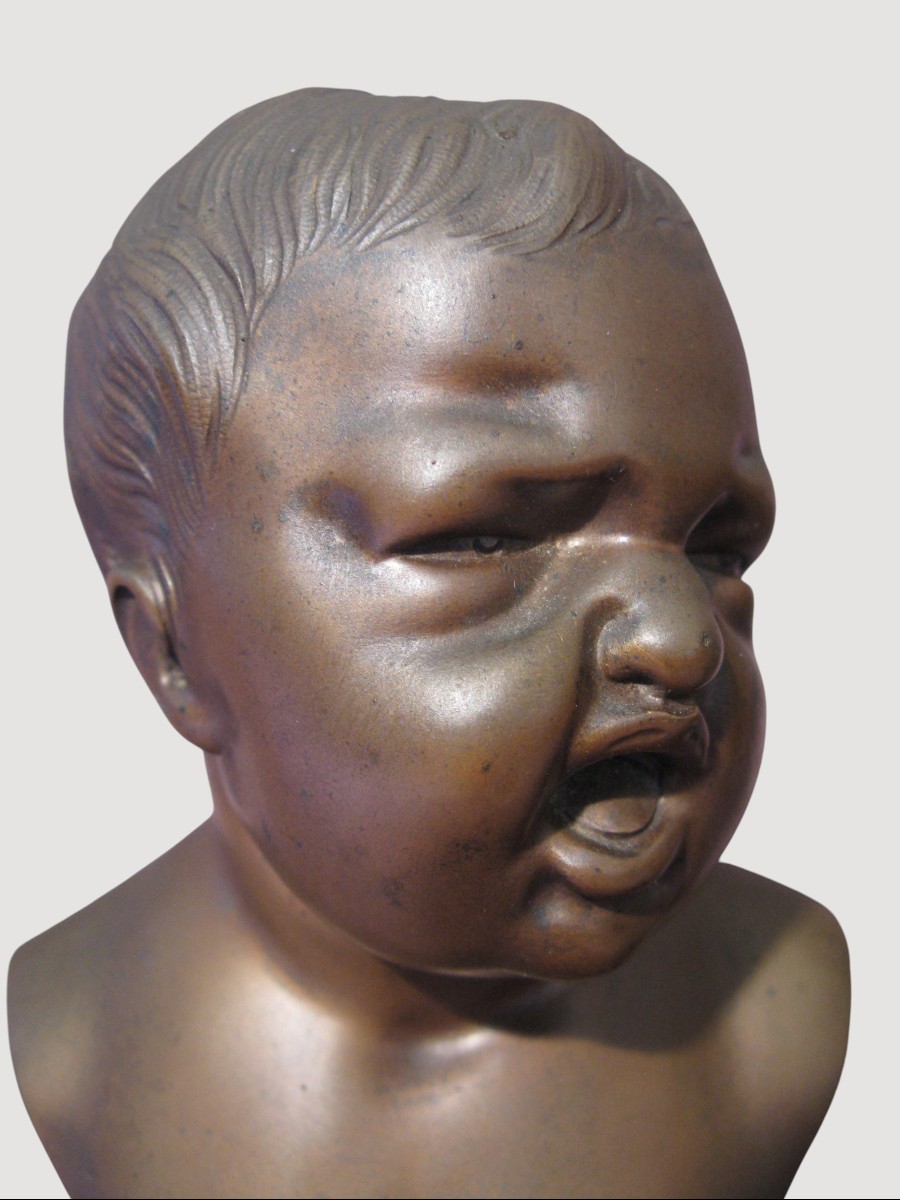 Bronzes Jean qui rit et Jean qui pleure époque XIX ème siècle-photo-4