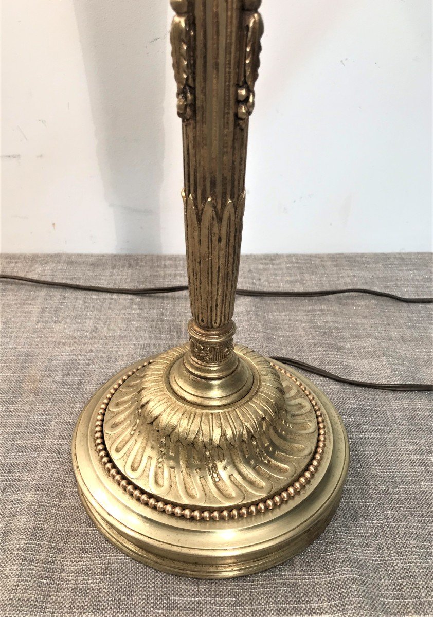 Large Pair Of Louis XVI Style Bronze Candelabra-photo-5