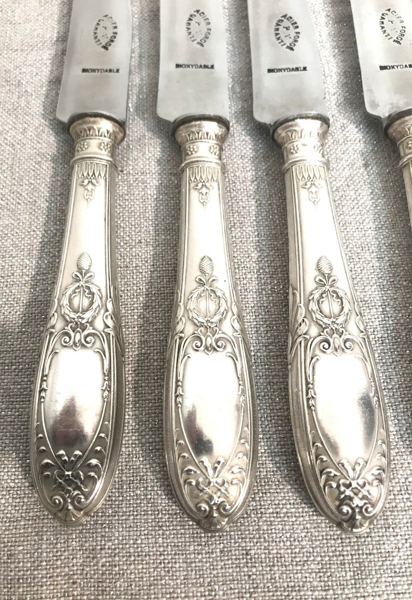 Douze couteaux de style Empire époque XIXème siècle-photo-2