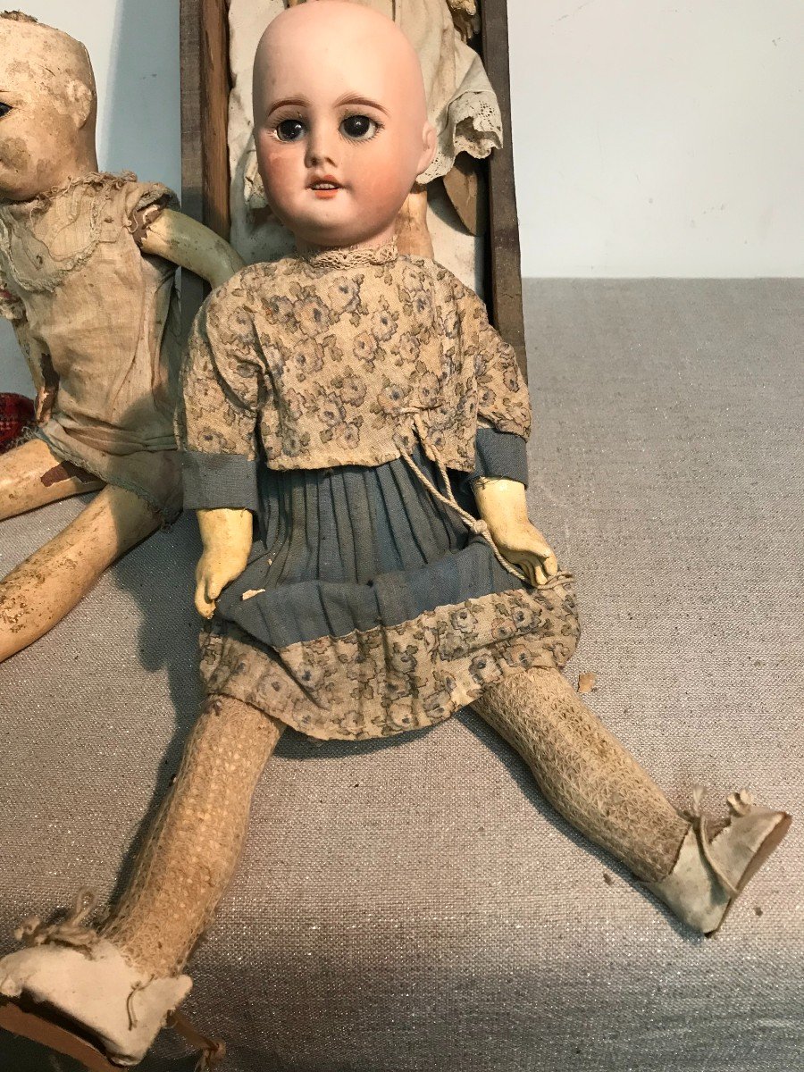 Armand Marseille And Sfbj Porcelain Dolls Early 20th Century-photo-4