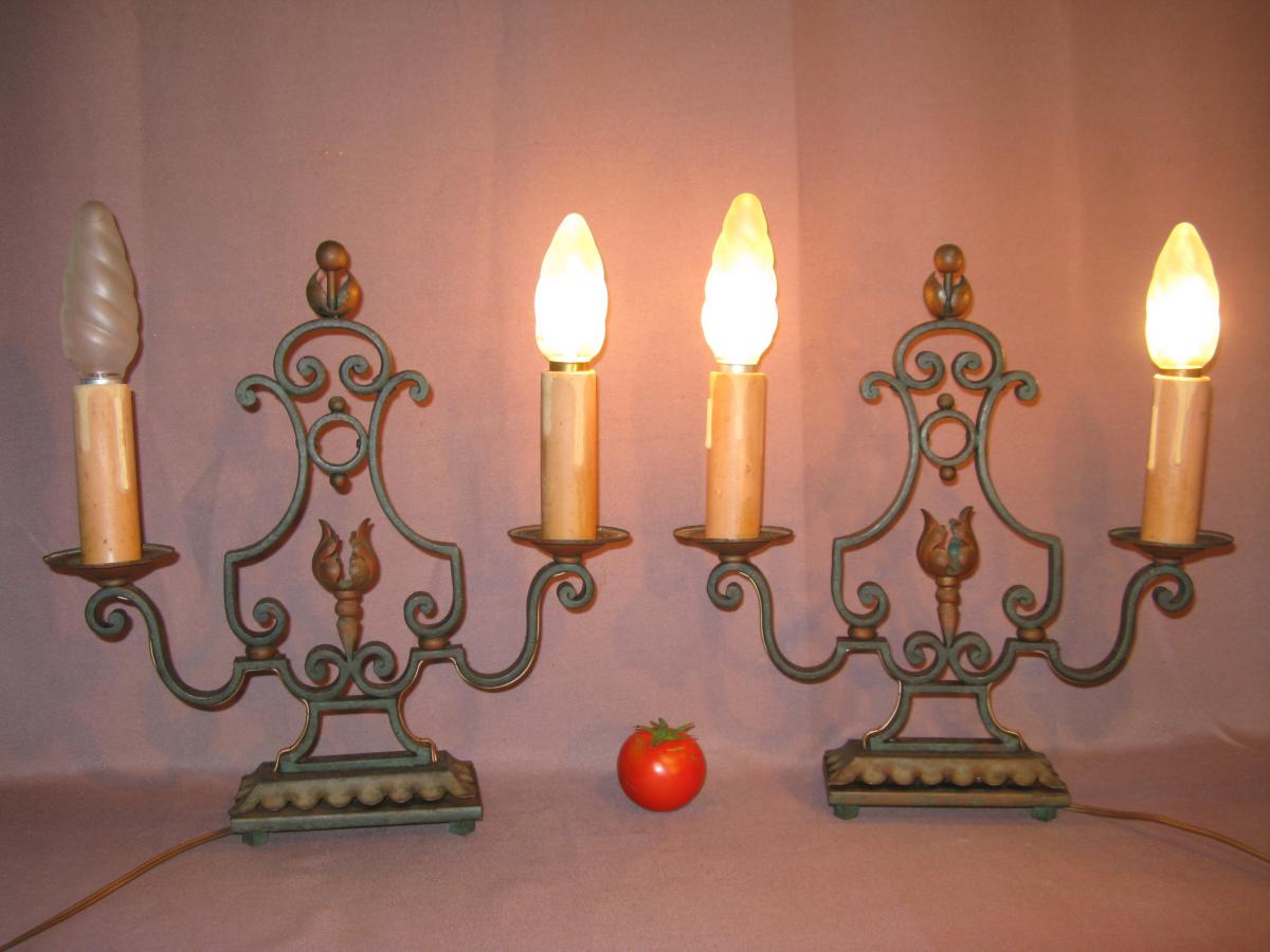 Wrought Iron Candelabras