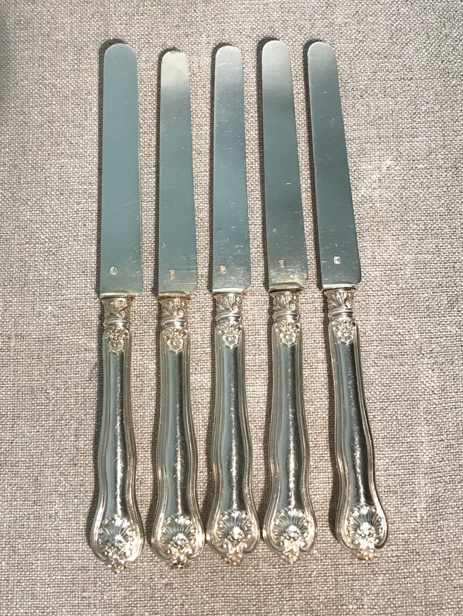 Five Small Knives In Sterling Silver