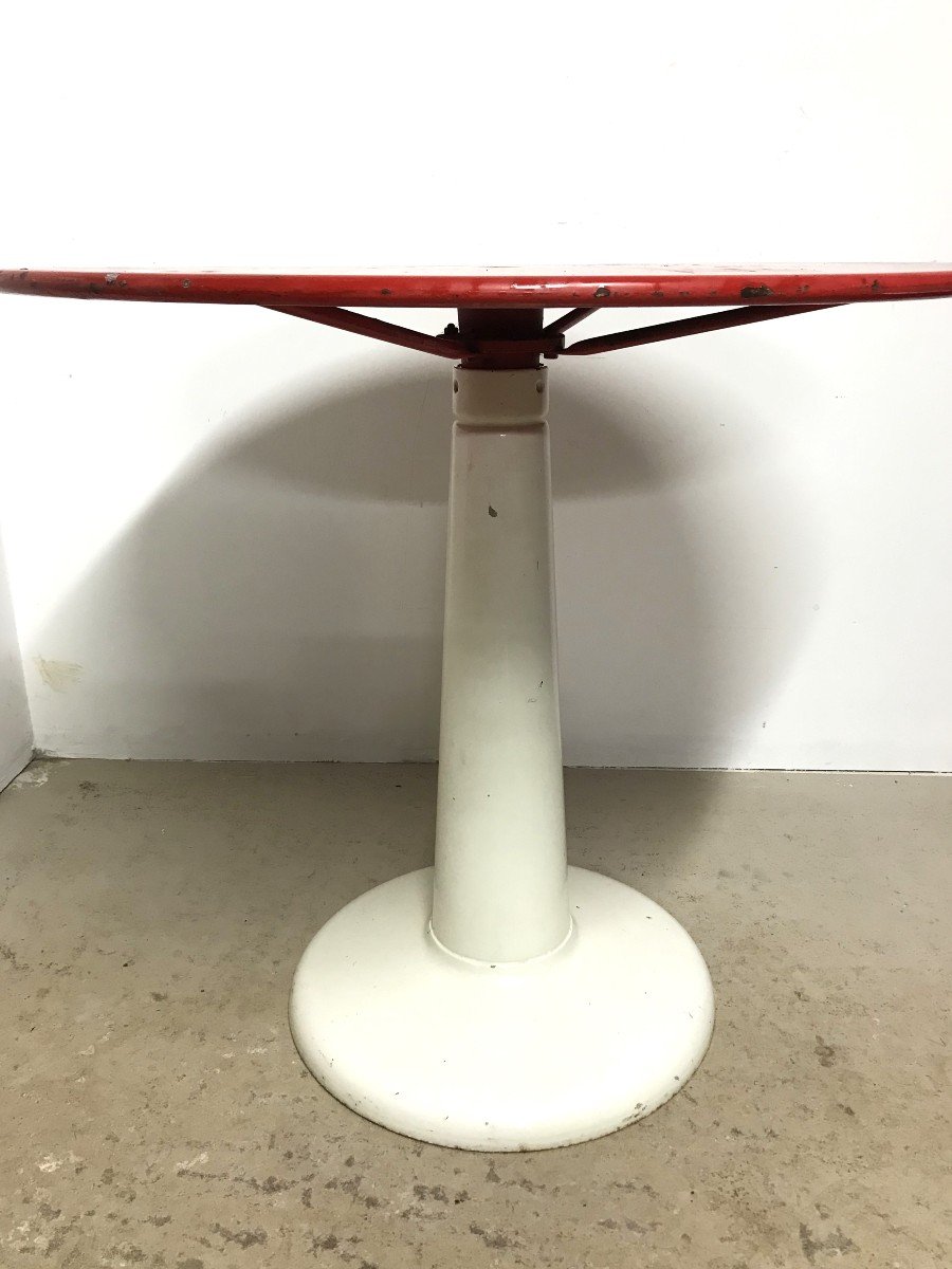 Tolix Pedestal Table Model G By Xavier Pauchard-photo-3