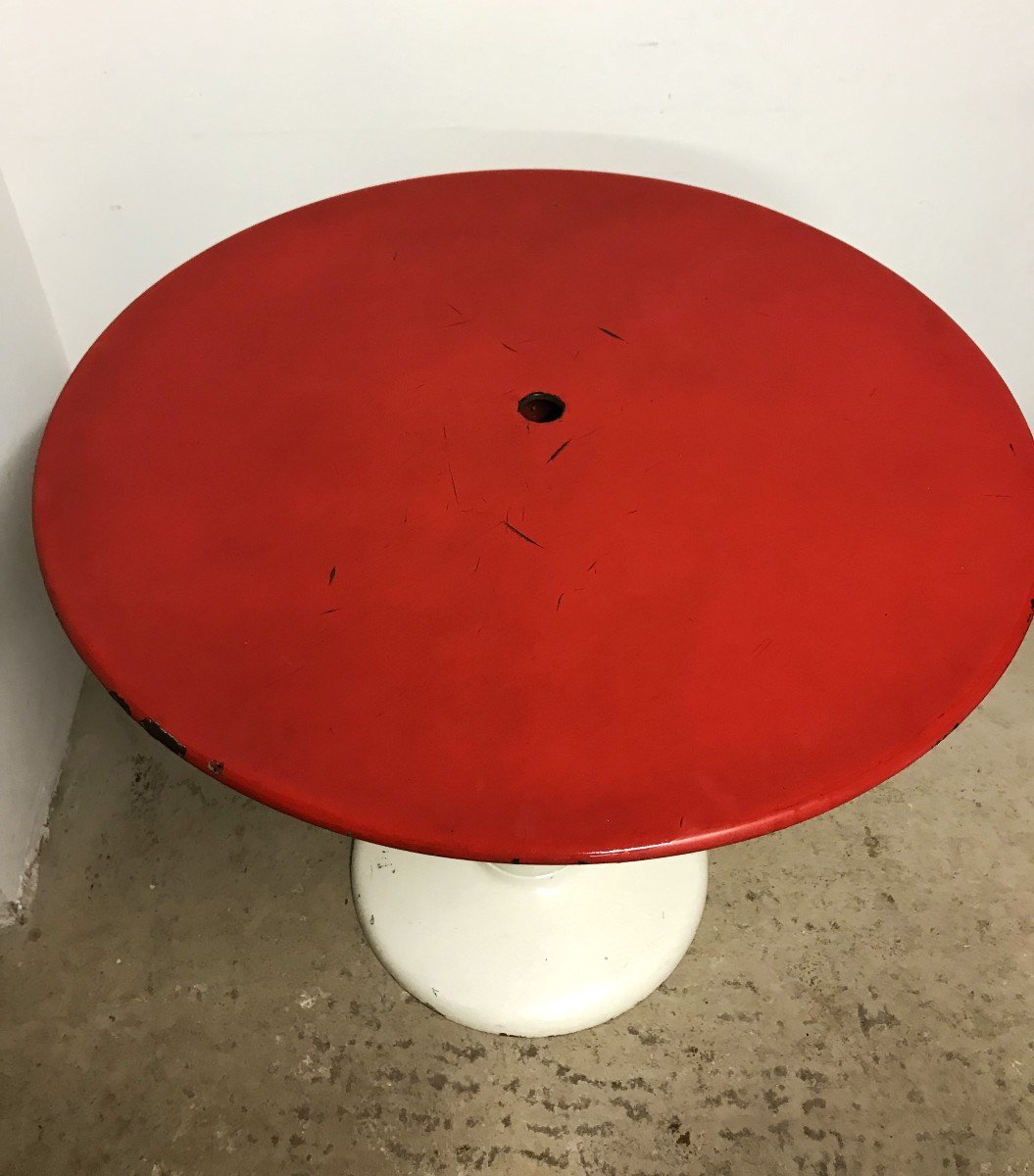 Table guéridon Tolix modèle G par Xavier Pauchard-photo-3