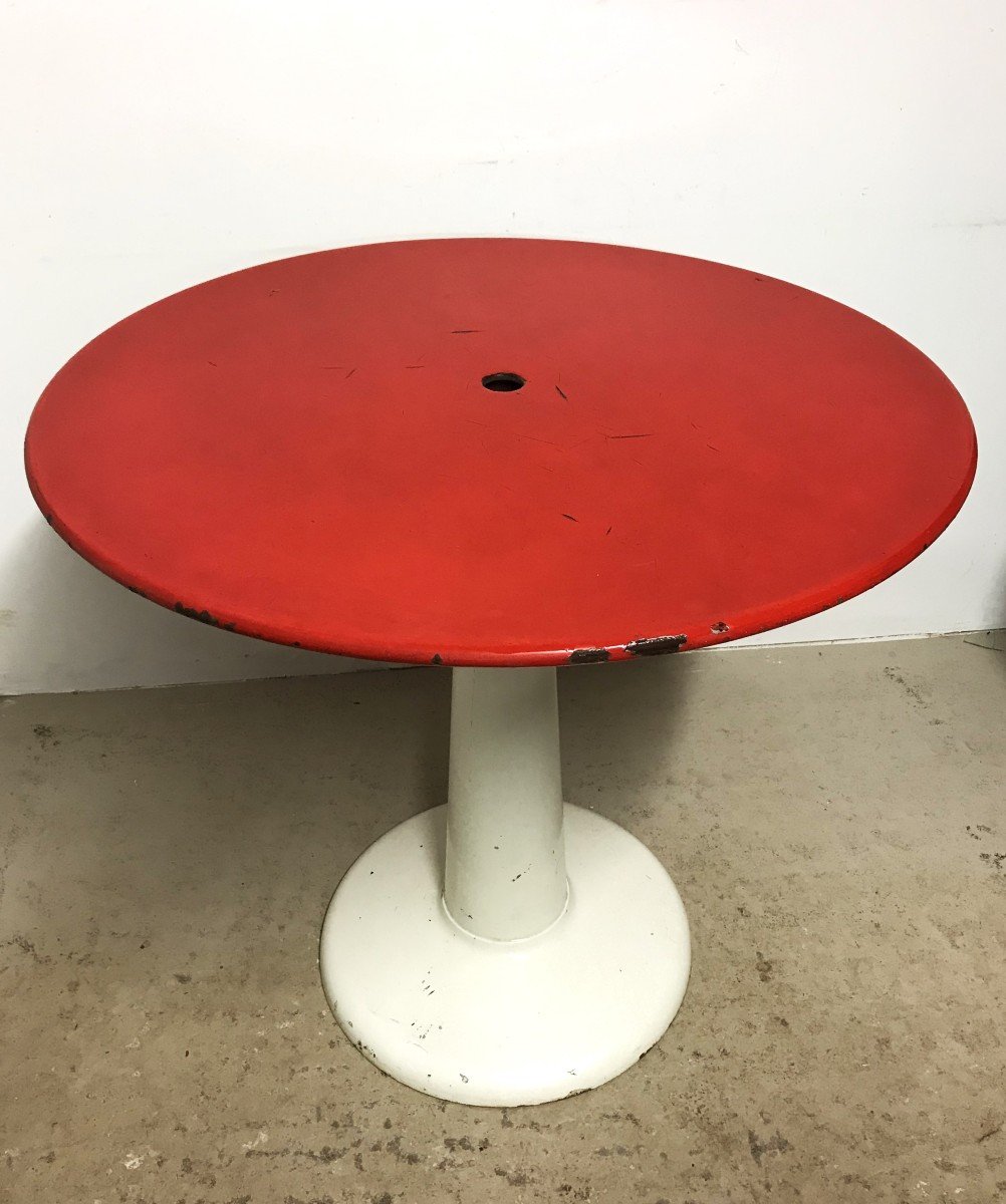 Tolix Pedestal Table Model G By Xavier Pauchard
