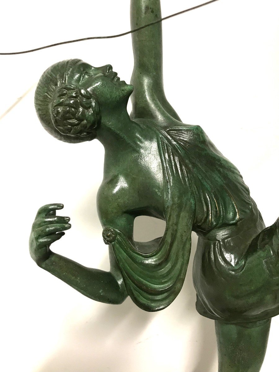 Art Deco Bronze Sculpture 1930 By Pierre Le Faguays-photo-3