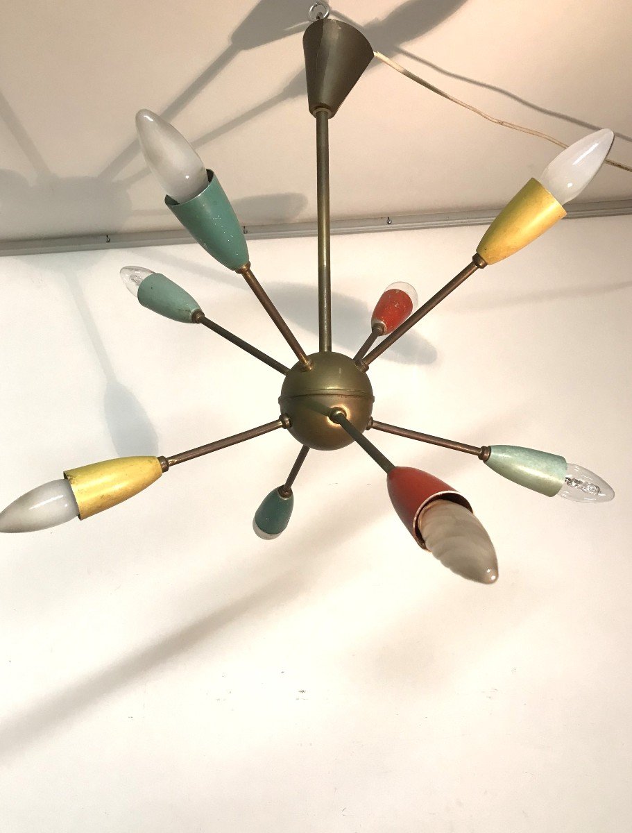 Lustre Spoutnik époque 1950-60