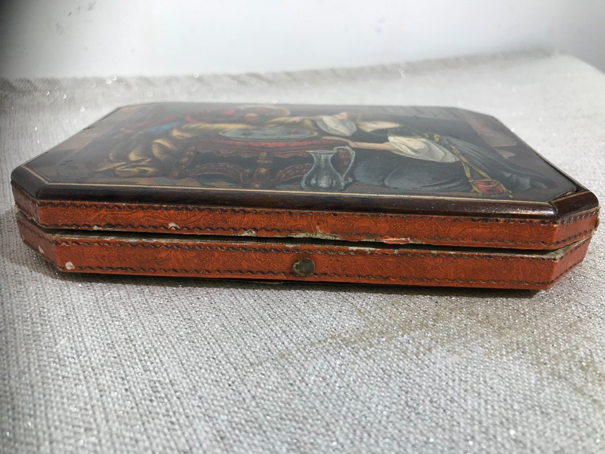 Coffret à bijoux peinture Renaissance Hollandaise-photo-1