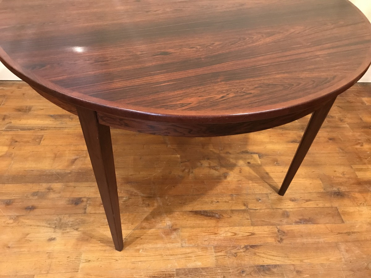 Table ronde scandinave en teck-photo-4