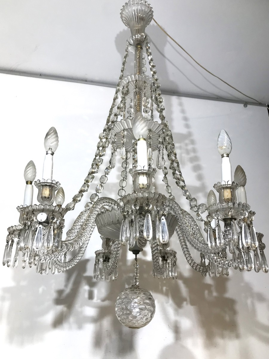 Lustre de Baccarat 19ème siècle-photo-3