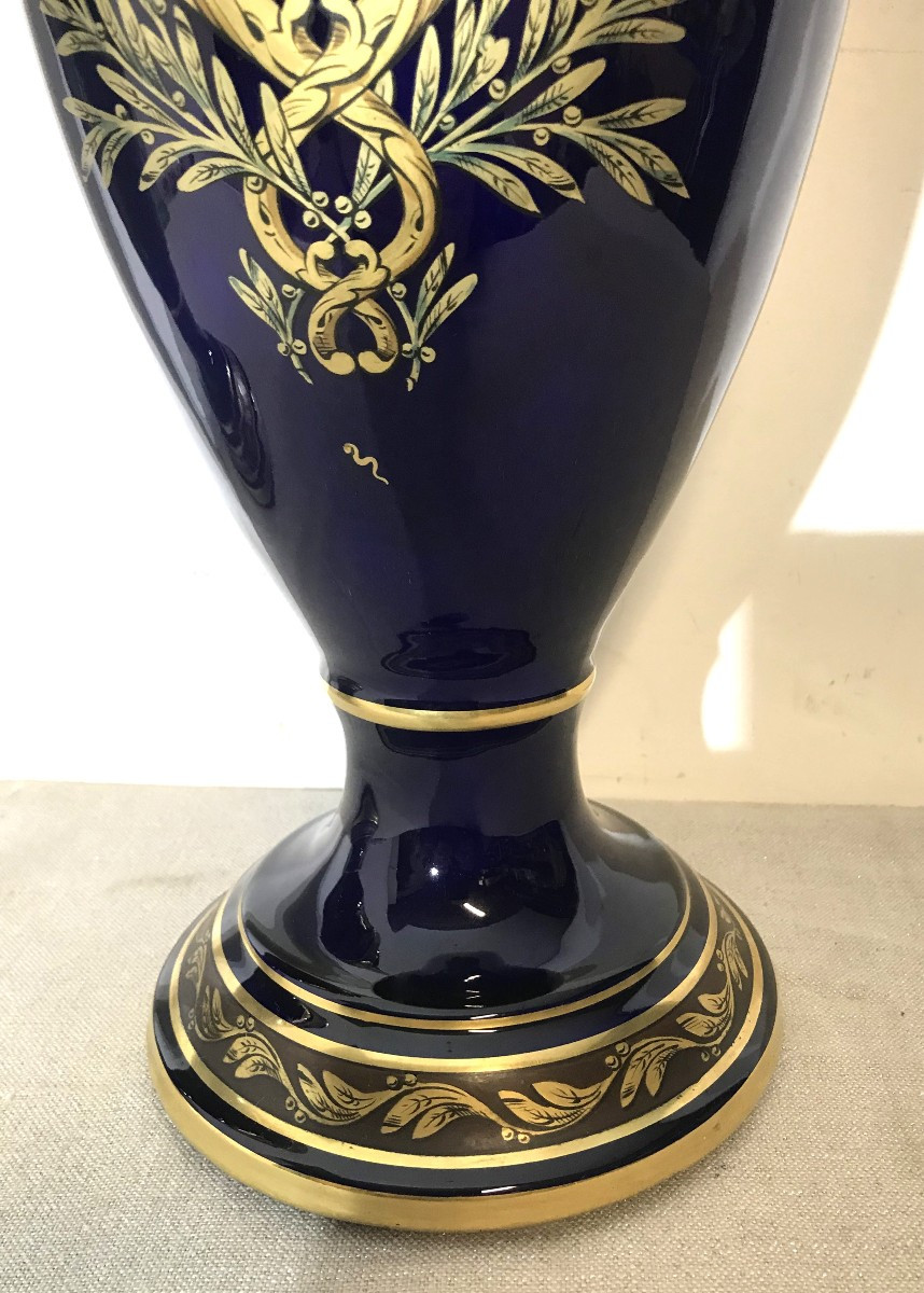 Large Pair Of Jaget And Pinon Tours Vases-photo-1