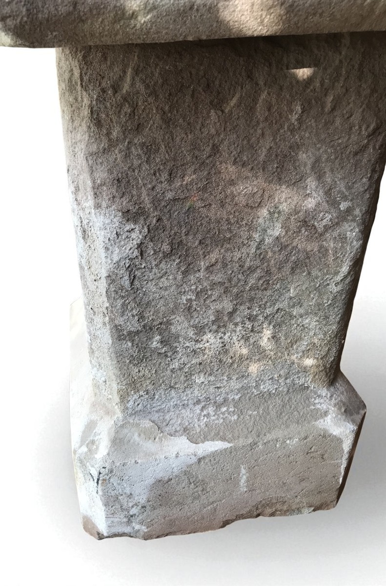 Stone Chapel Baptismal Font Or Holy Water Font-photo-2