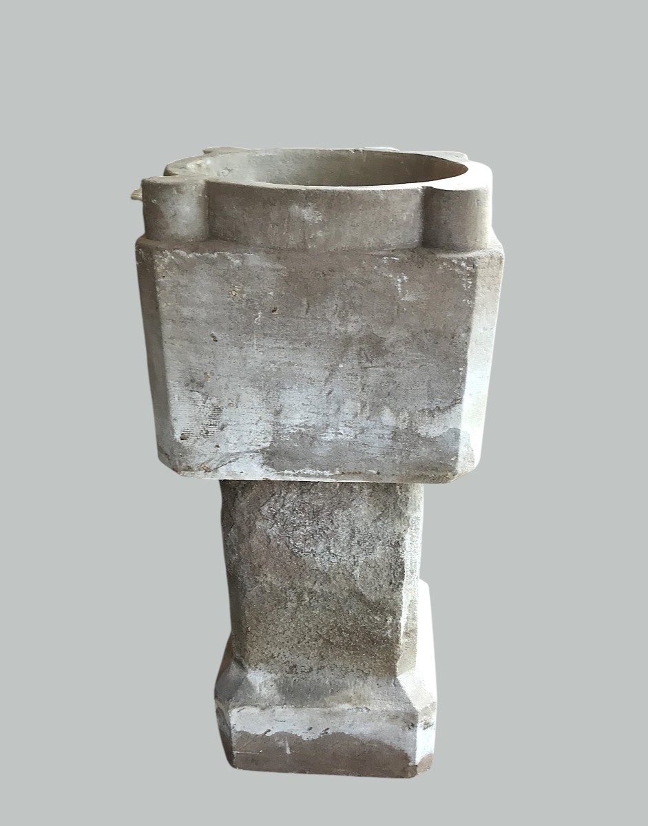 Stone Chapel Baptismal Font Or Holy Water Font