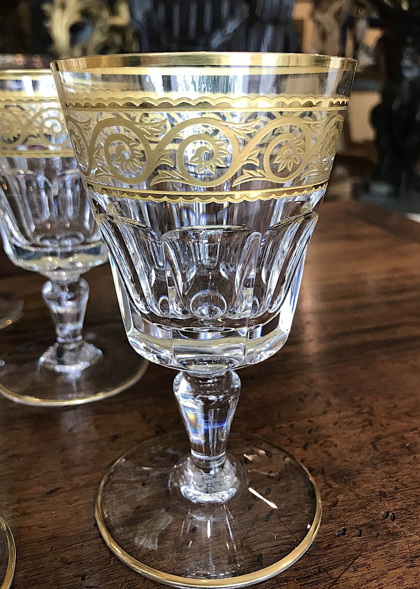 12 Baccarat Crystal Wine Glasses, Eldorado Model-photo-3