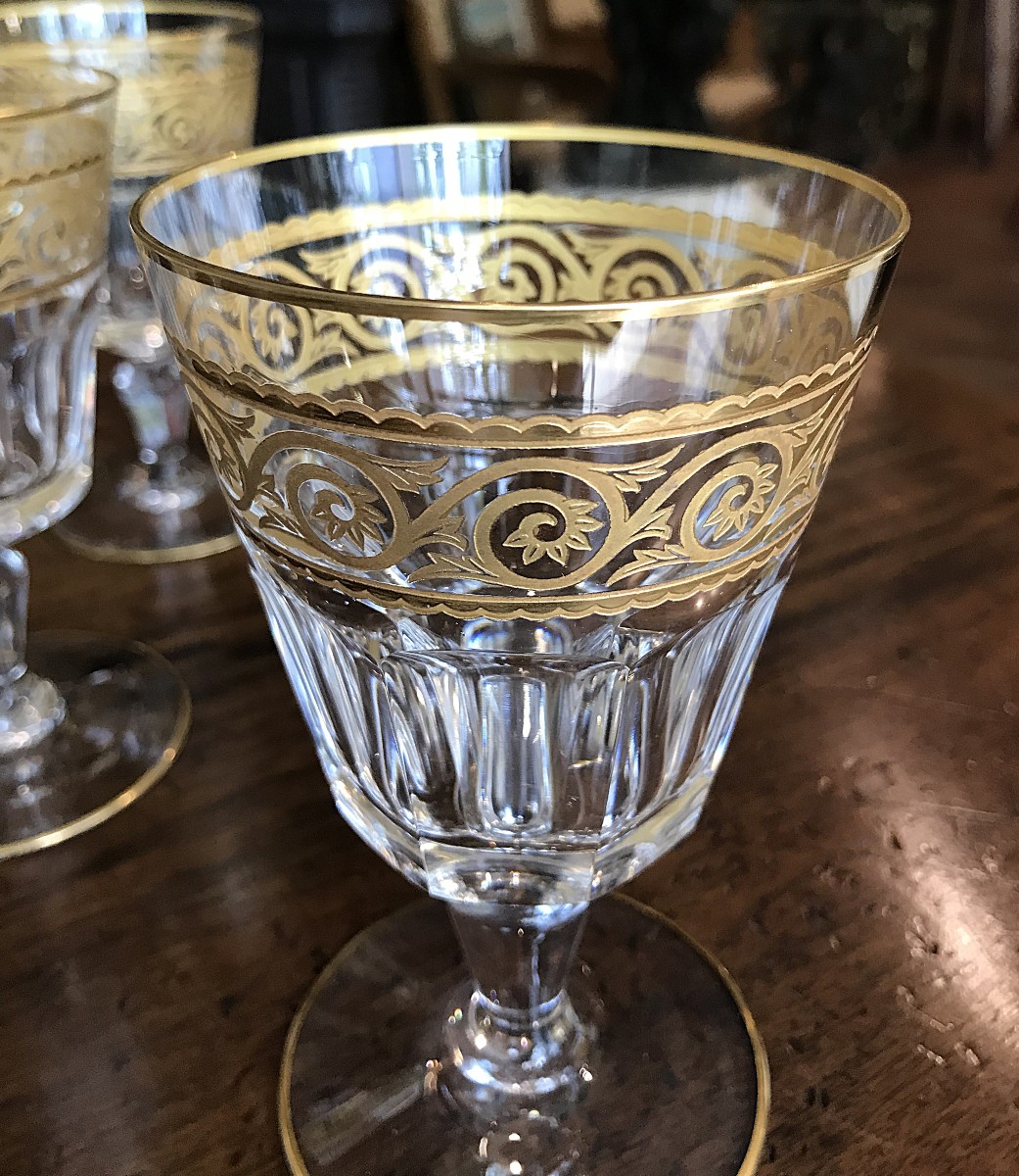 12 Baccarat Crystal Water Glasses, Eldorado Model-photo-1