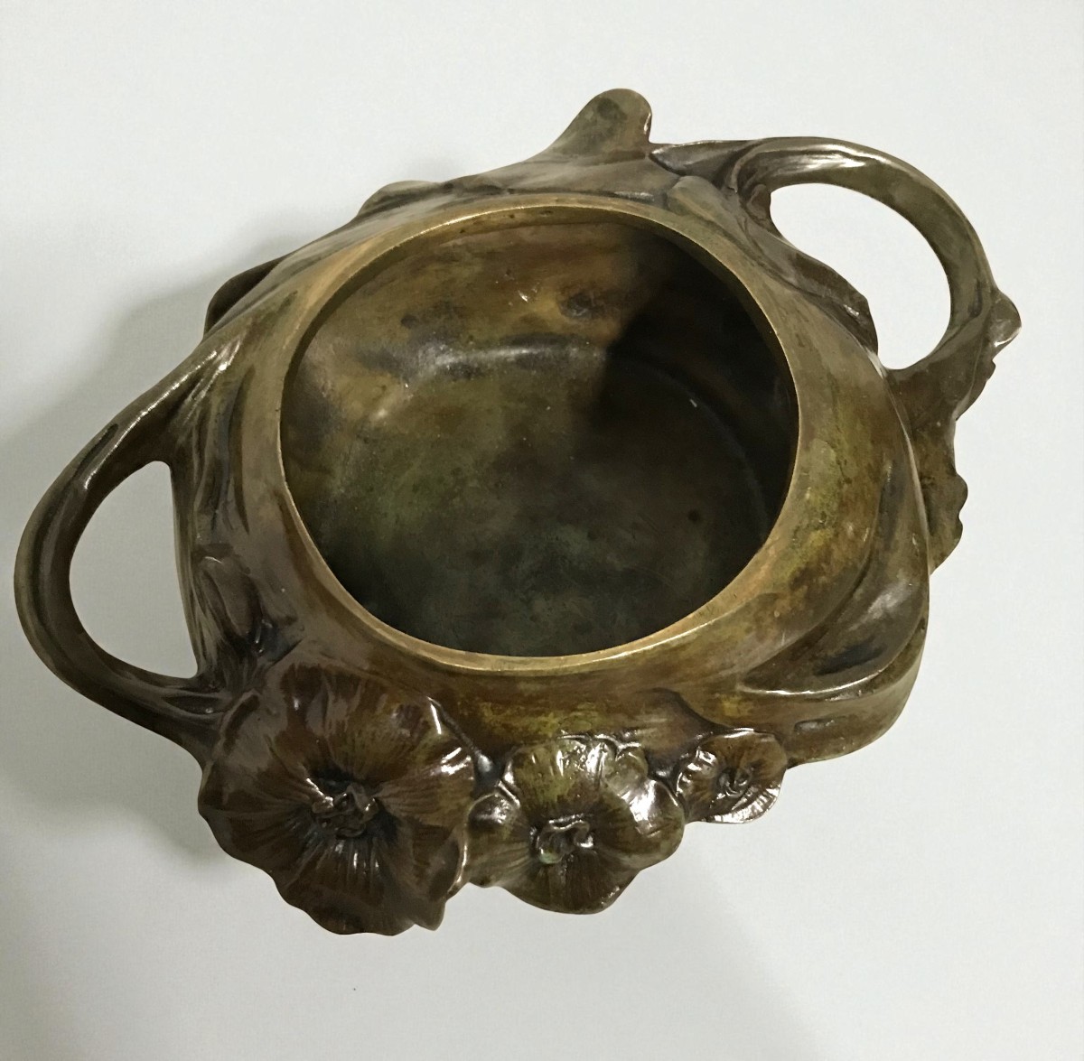 Art Nouveau Bronze Bonbonnière By Bruchon Emile-photo-5