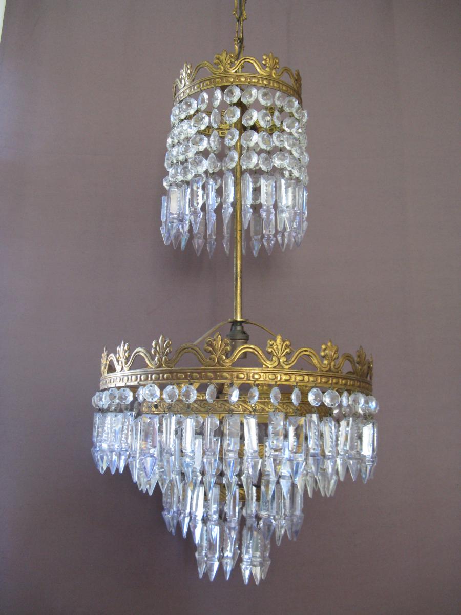 Lustre pampilles cristal