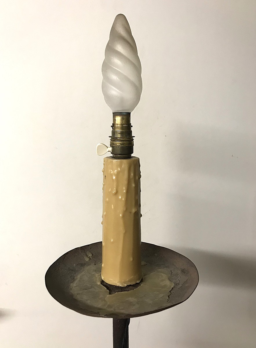 Grand chandelier en fer forgé de style Médiéval-photo-3