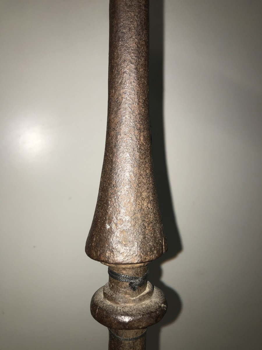 Grand chandelier en fer forgé de style Médiéval-photo-6