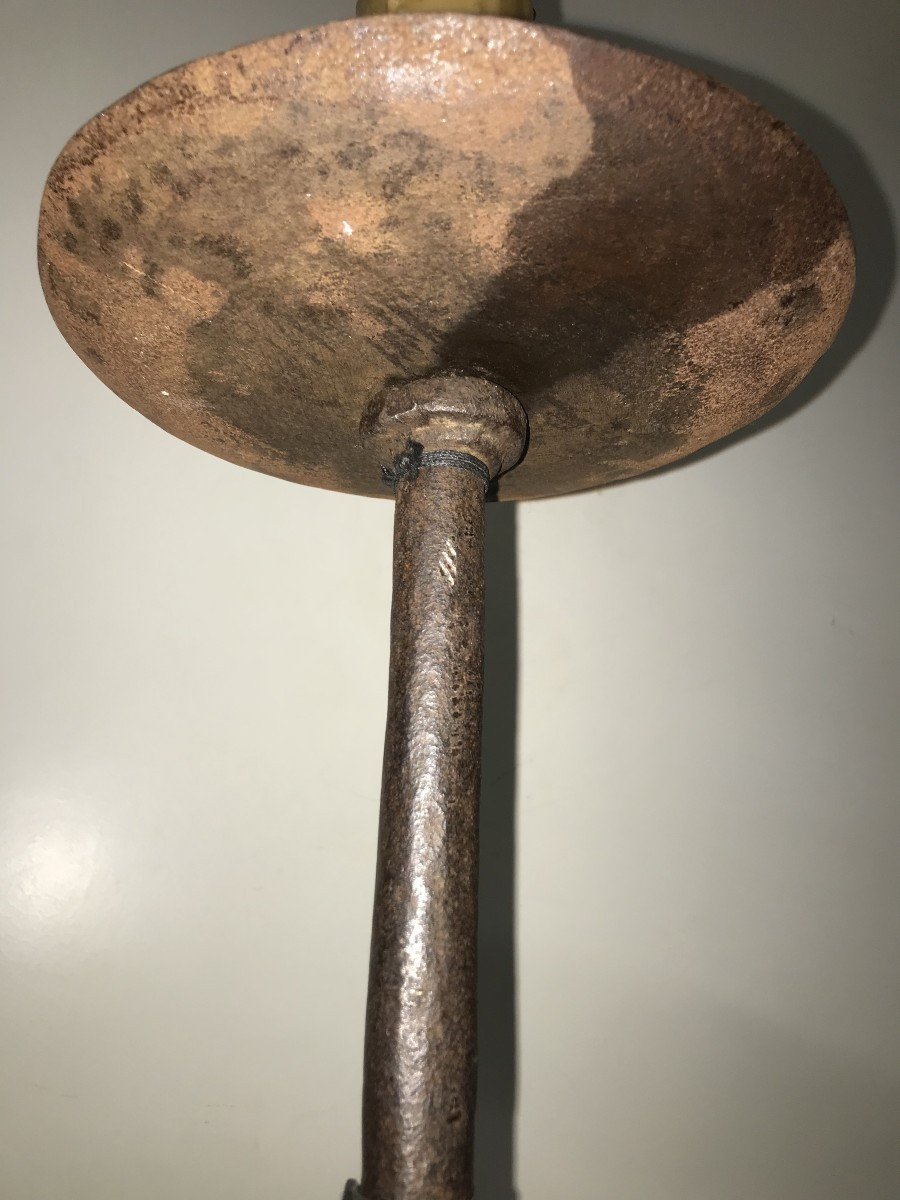 Grand chandelier en fer forgé de style Médiéval-photo-7