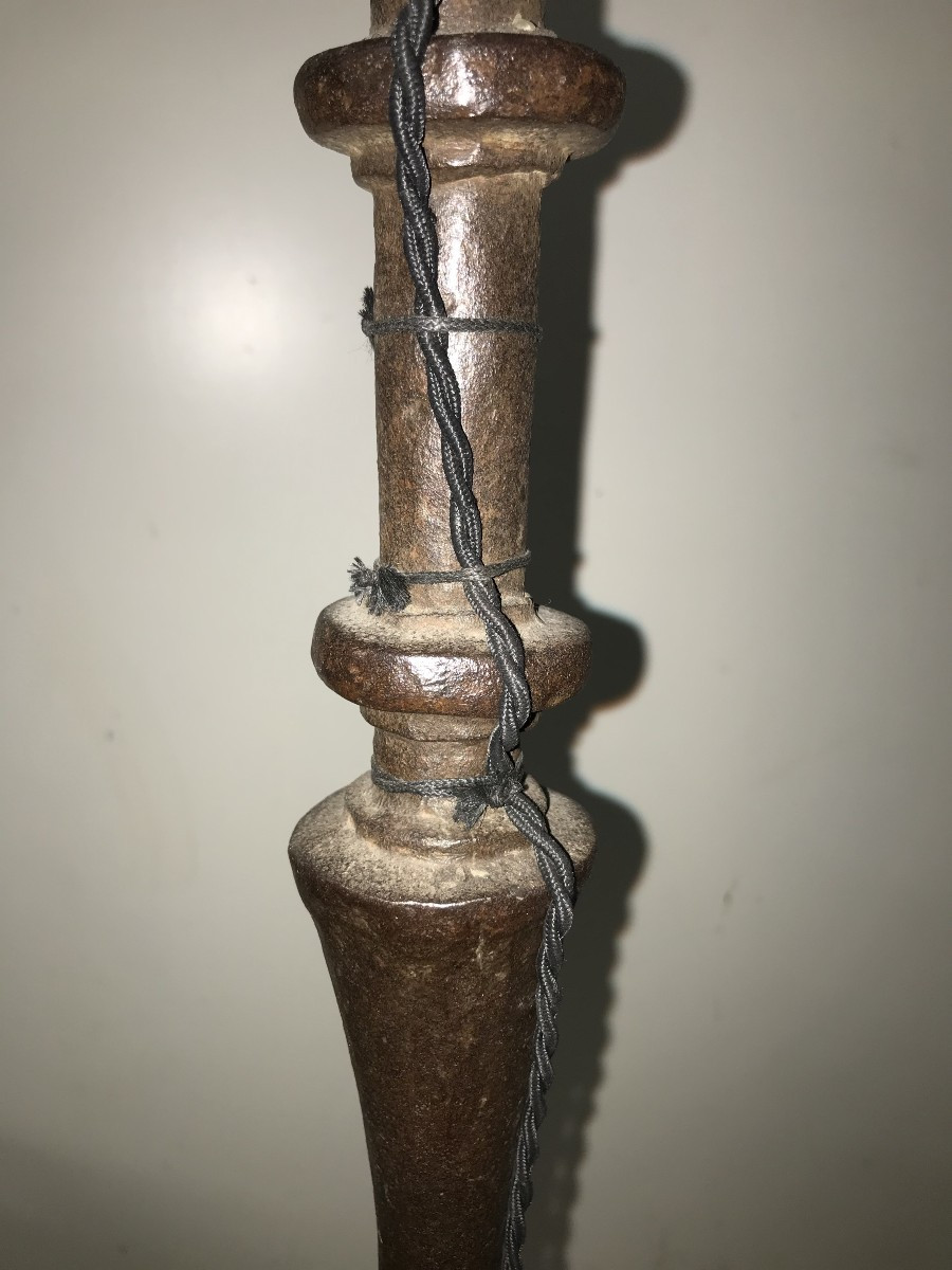 Grand chandelier en fer forgé de style Médiéval-photo-8