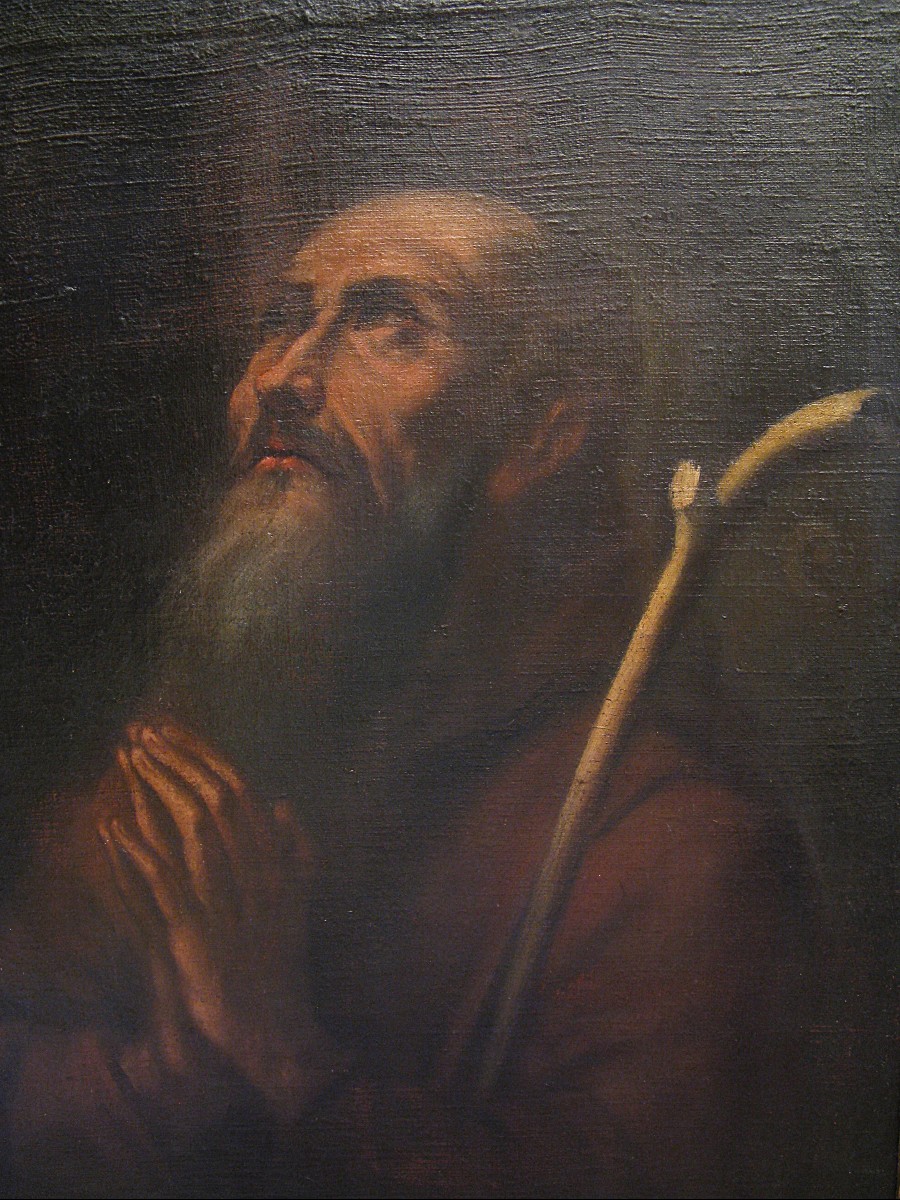 Tableau huile sur toile l'extase de saint Augustin -photo-3