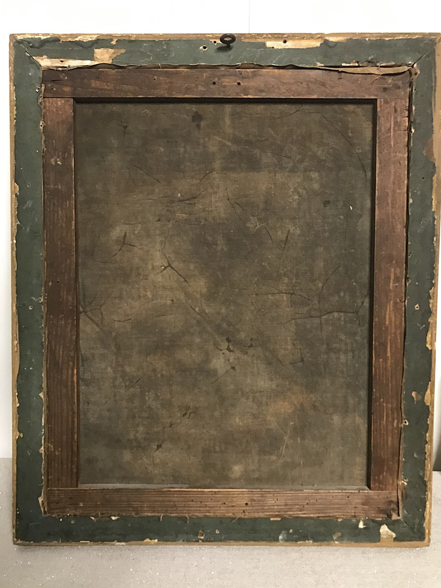 Huile sur toile nature morte aux fleurs-photo-7