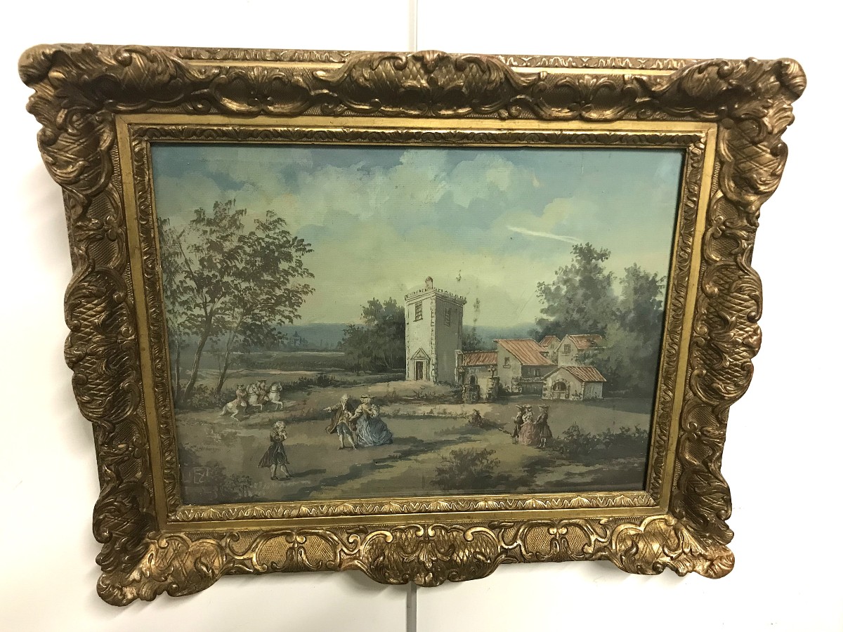 Gouache 18ème siècle