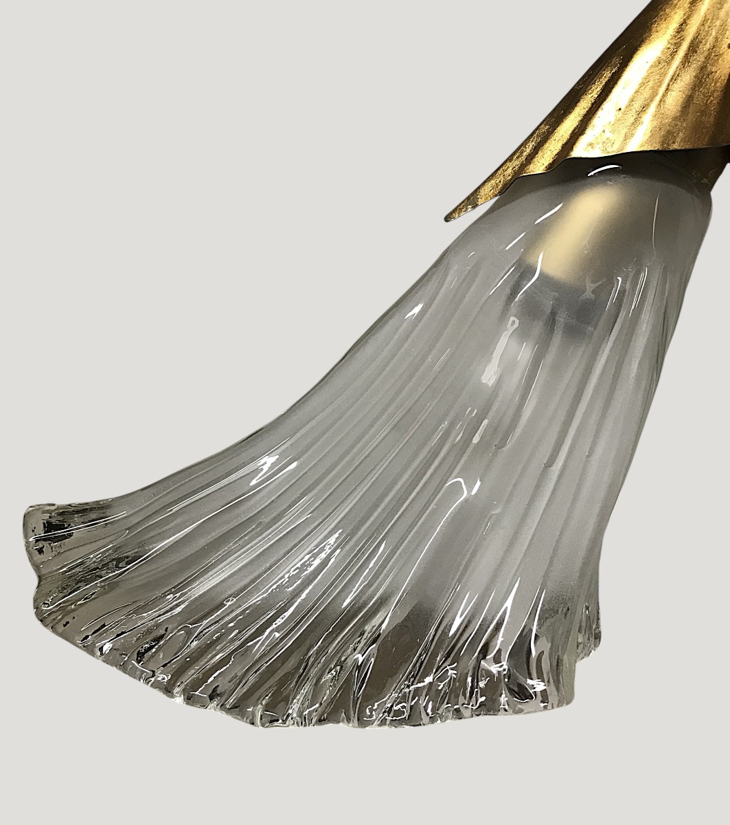 Grand lustre année 70 verrerie Murano Euro lamp Art Firenze-photo-3