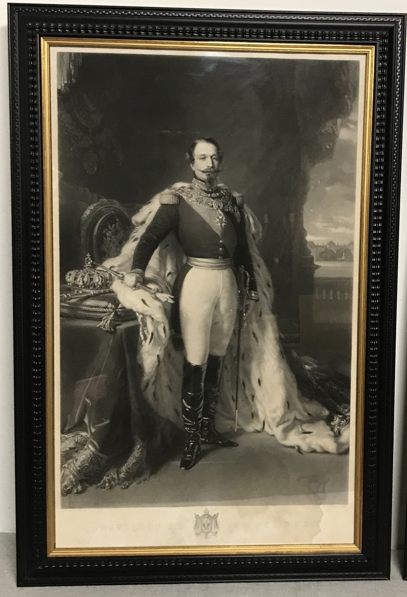 Engravings Of Emperor Napoleon III And Empress Eugénie-photo-2