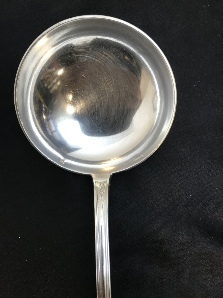 Couverts métal argenté Ercuis modèle Laurier-photo-4