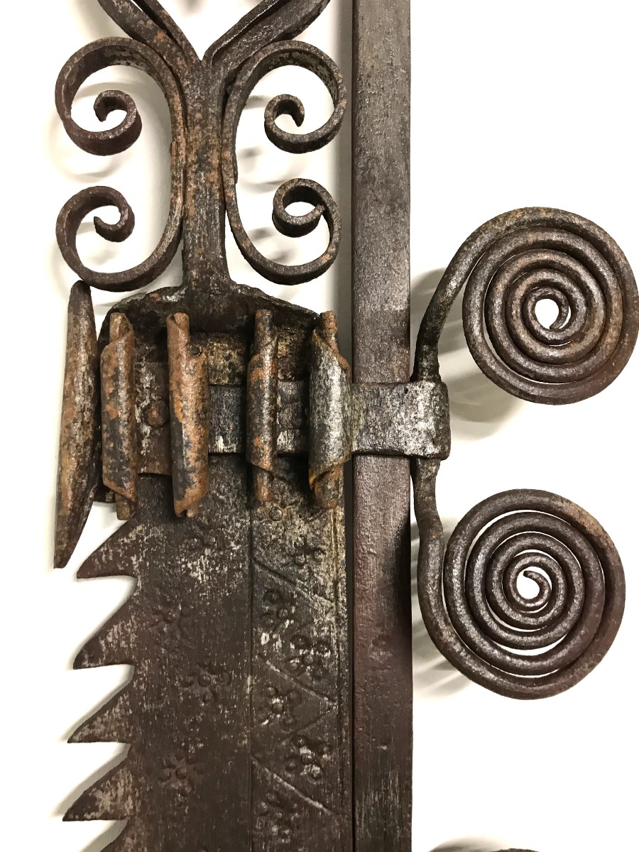 Crémaillère fer forgé 19ème Siècle-photo-1