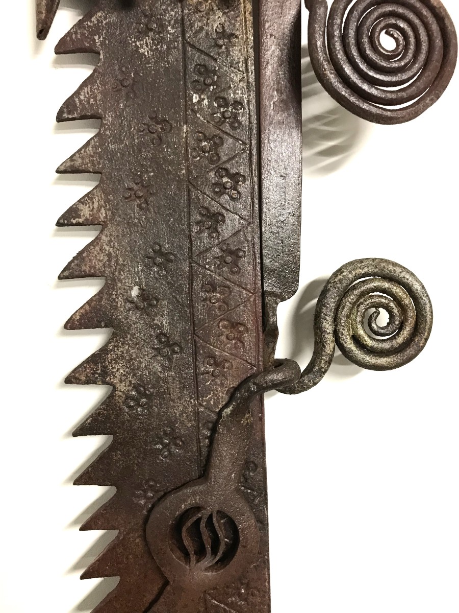 Crémaillère fer forgé 19ème Siècle-photo-2