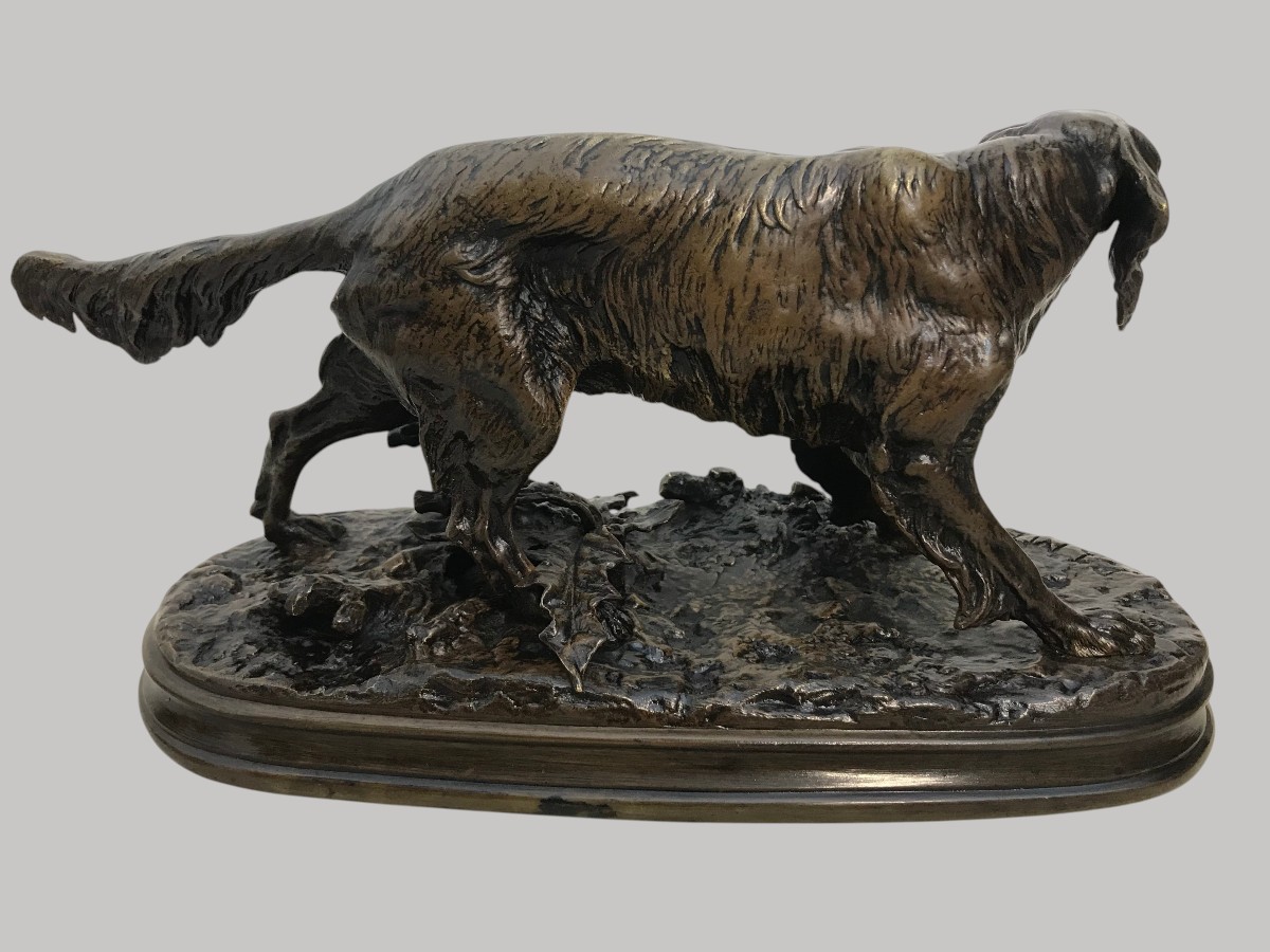 Sculpture bronze chien par Pierre-Jules Mène-photo-5