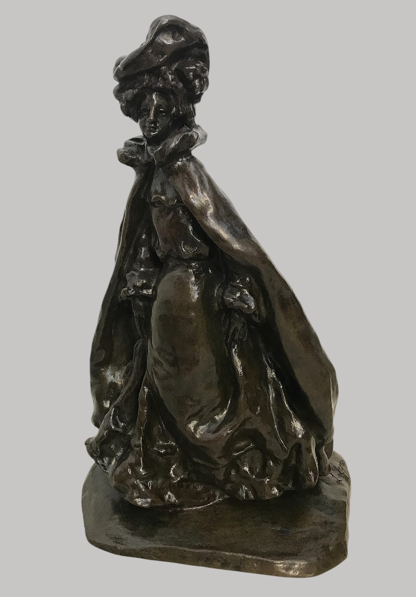 Sculpture bronze la Parisienne par Louis Dejean-photo-2