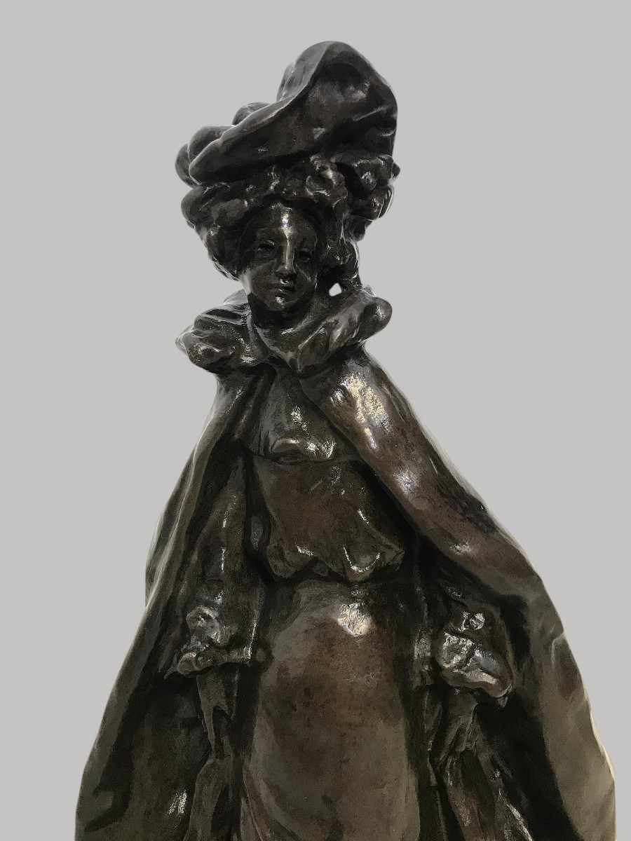 Sculpture bronze la Parisienne par Louis Dejean-photo-3