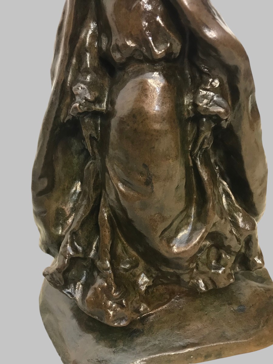 Sculpture bronze la Parisienne par Louis Dejean-photo-4
