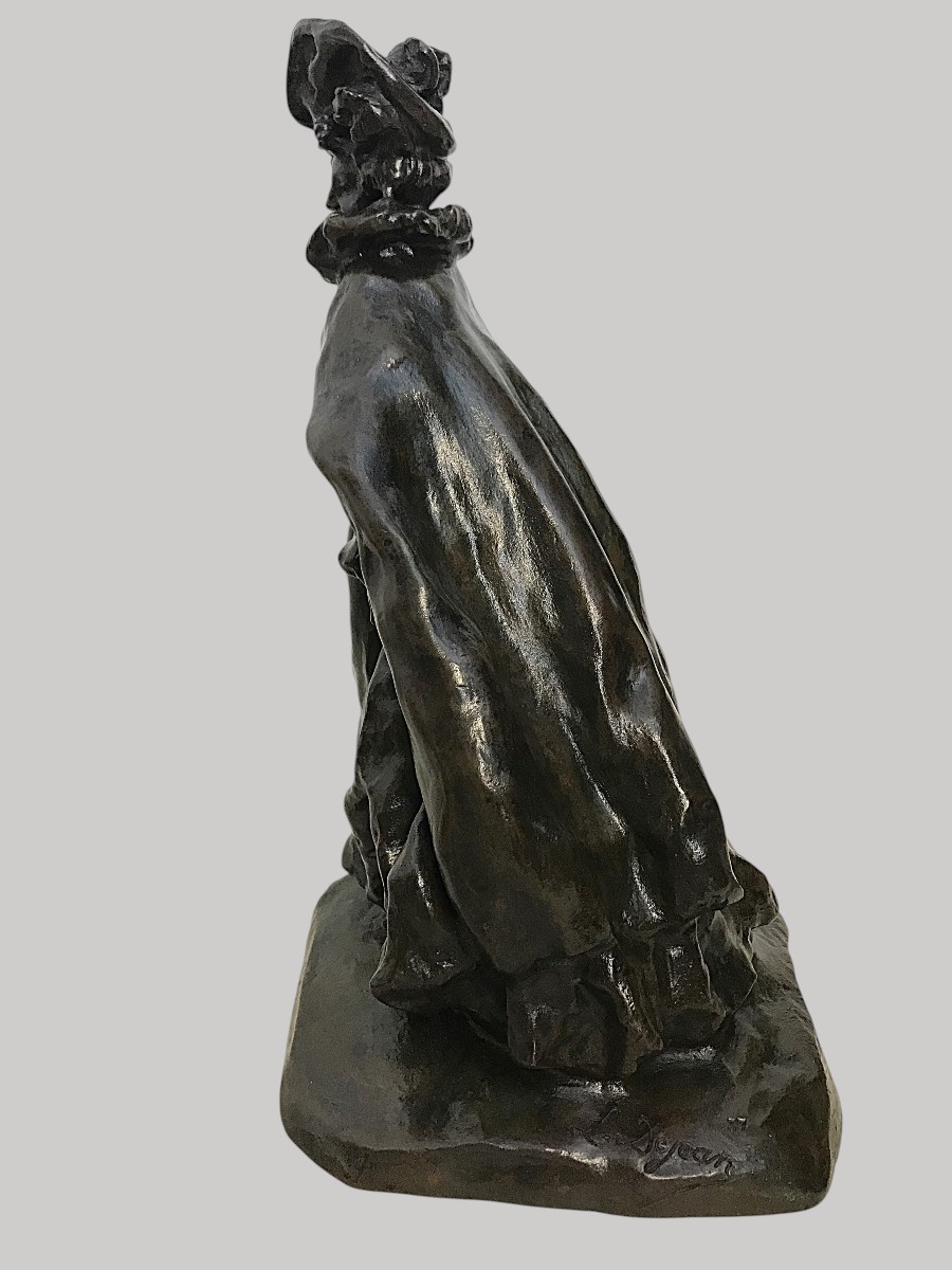 Sculpture bronze la Parisienne par Louis Dejean-photo-1